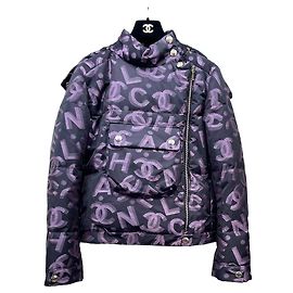 Casaco de Penas Chanel 22N Poliamida Multicor