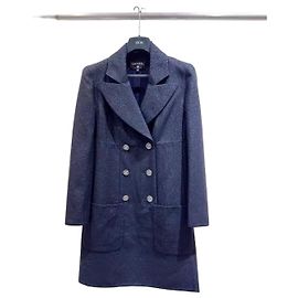 Set Abito e Giacca Chanel 19C Cruise in Tweed Navy Multicolore