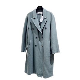 Autre Marque Dior Double Breasted Wool Coat Green Multiple colors