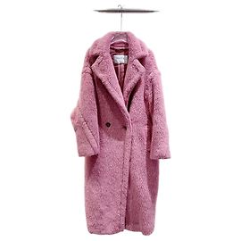 Casaco Teddy Max Mara Rosa Pele Sintética Multicor