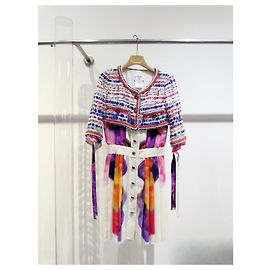 Chanel Multicolored Tweed Dress Multiple colors