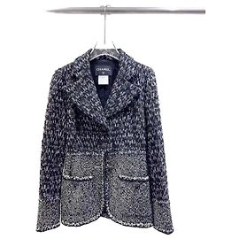 Chanel Tweed Jacket Multi Color Size 36 Multiple colors