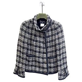 Chanel Tweed Jacket Multi Color Size 40 Multiple colors