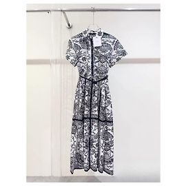 Autre Marque Dior Kleid Mehrfarbig Baumwolle Mehrfarben
