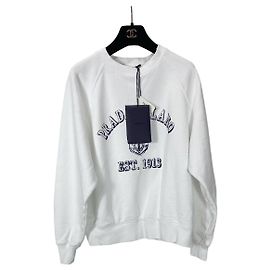 Prada Strickpullover aus Baumwolle Weiß Mehrfarben