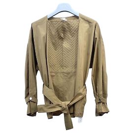 Top de linho Hermès Khaki Multicor