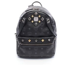 Mochila/Bolso MCM Dual Stark Visetos Castaño Negro