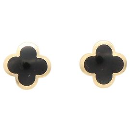 Orecchini Pure Alhambra Onyx Van Cleef & Arpels Nero D'oro