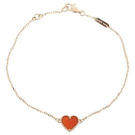 Bracelet Sweet Alhambra Cœur Van Cleef & Arpels Rouge Doré