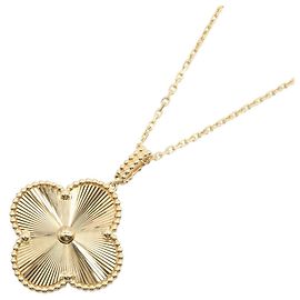 Collana Lunga Magic Alhambra Guilloché Van Cleef & Arpels D'oro