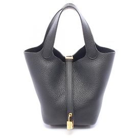 Hermès Hermes Picotin Lock PM Handbag Black