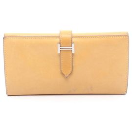 Hermès Carteira Longa Tri-fold Hermes Bearn Dupri Marrom