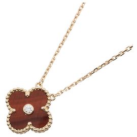 Colar Van Cleef & Arpels Vintage Alhambra Bullseye Marrom Dourado Outro