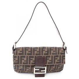 Borsa Fendi Mamma Bucket Zucca Marrone Nero