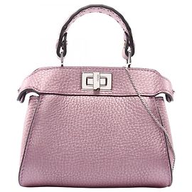 Sac à main 2-Way Fendi Peekaboo Nano Rose