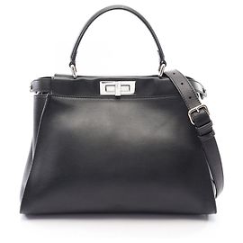 Sac à main Fendi Peekaboo Regular Monster Eye Noir
