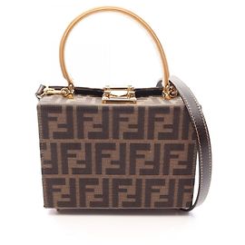 Fendi Zucca 2-Way Handtasche Braun