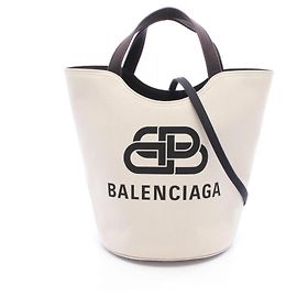 Sac Tote Balenciaga Wave Medium 2-Way Noir Écru