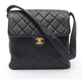 Chanel Matelassé Double-Faced Handbag Black
