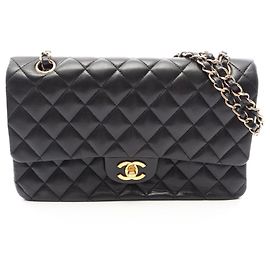 Bolsa de Ombro Chanel Matelassé Double Flap Preto