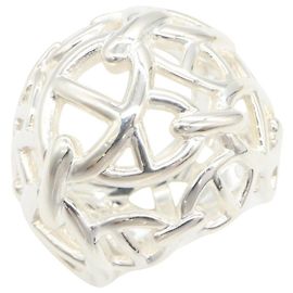 Hermès Anillo Hermes Chaine d'Ancre Enchainée TGM Plata