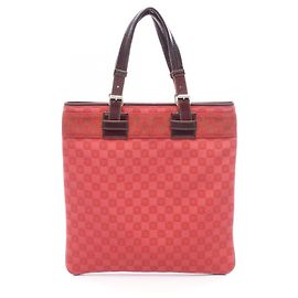 Loewe Anagram Tote Bag Braun Rot
