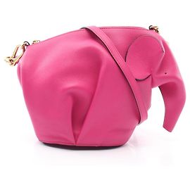 Borsa a spalla Loewe Elephant Mini Rosa