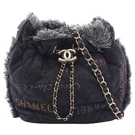 Sac seau Small Matelassé Chanel Noir Multicolore