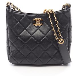 Sac Hobo Small Matelassé Chanel Noir