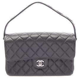 Chanel Matelassé Double Face Handbag in Black Black