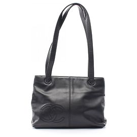 Bolso Tote Chanel Coco Mark Castaño Negro