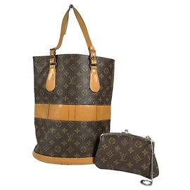 Louis Vuitton Monogram Bucket GM Bag Brown