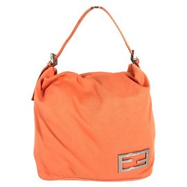 FENDI FF Logo Mini Drawstring Handbag Orange