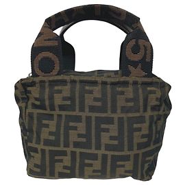 Borsa Fendi Zucca Canvas Marrone