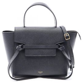 Céline Celine Belt Bag Nano Borsa a mano 2-Way Nero