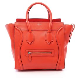 Céline Borsa a mano Celine Luggage Mini Shopper Rosso
