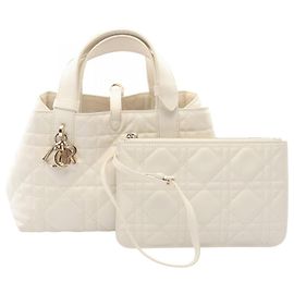 mala Christian Dior Dior Toujours Small Cannage Branco