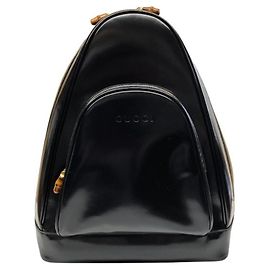 Zaino in pelle Gucci Nero
