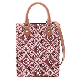 Bolso Louis Vuitton Petite Sac Plat Castaño Burdeos