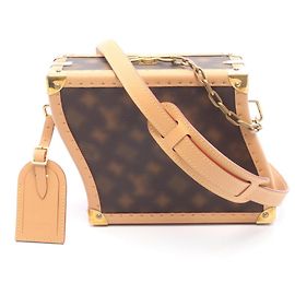 Louis Vuitton Monogram Schultertasche Braun Monogramm
