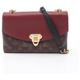 Borsa a tracolla Louis Vuitton Saint Placido Monogram Marrone Bordò Monogramma