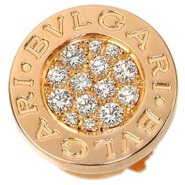Bulgari Bvlgari 18K Pink Gold Diamond Stud Earring Other