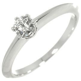 Autre Marque Tiffany & Co. Solitaire Diamond Band Ring Other