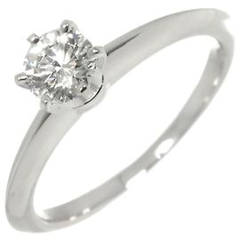 Autre Marque Tiffany & Co. Solitaire Diamond Ring in Platinum Other