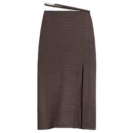 Gonna Midi Jacquemus Notte in Viscosa Marrone Marrone