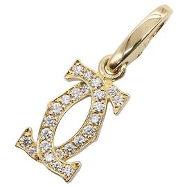 Collar Cartier 2C Charm Diamantes Dorado Otro