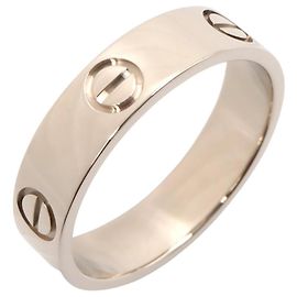 Anel Cartier Love em ouro branco 18K Prata