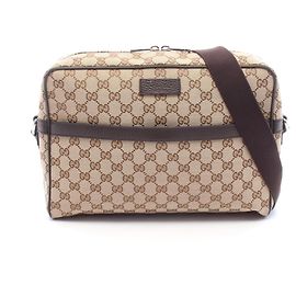 Borsa a tracolla Gucci GG Canvas Marrone Beige
