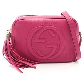 Borsa Gucci Soho Disco in pelle rosa Rosa