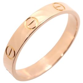 Cartier Mini Love Ring in 18K Pink Gold Golden